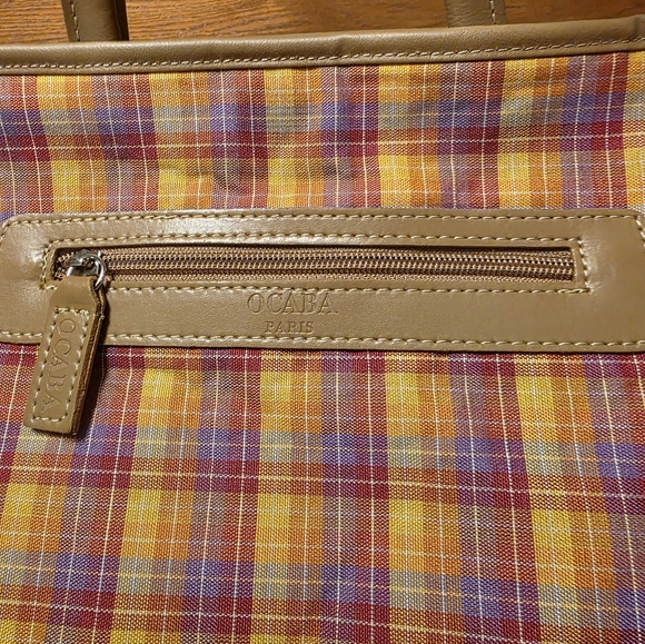 Rare OCABA/Abaco Paris Reversible Purple Shoulder Bag – Made in France - Picture 14 of 15